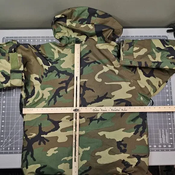 Parka Cold Weather M81 Camouflage Large Long USGI Military Rain Coat Jacket Army - Picture 14 of 16
